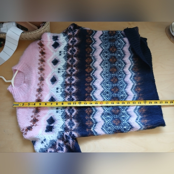 ASOS Women Sweater Super Soft Size M Oversized Pink And Blue Colors - Picture 7 of 7